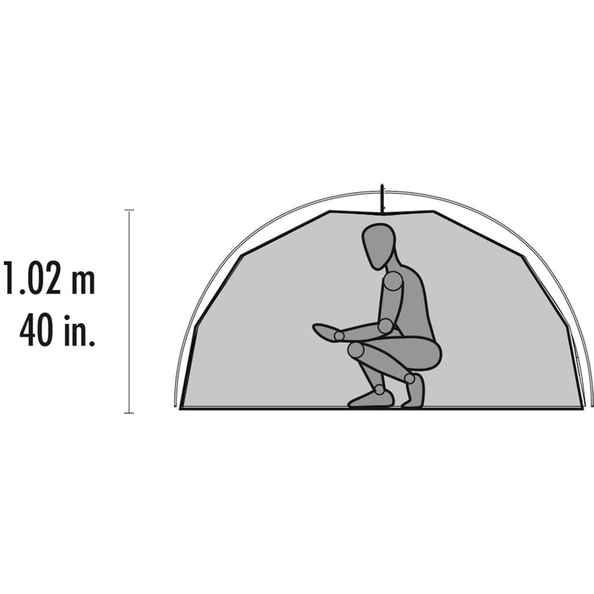 MSR tent ELIXIR 2 GREY/RED