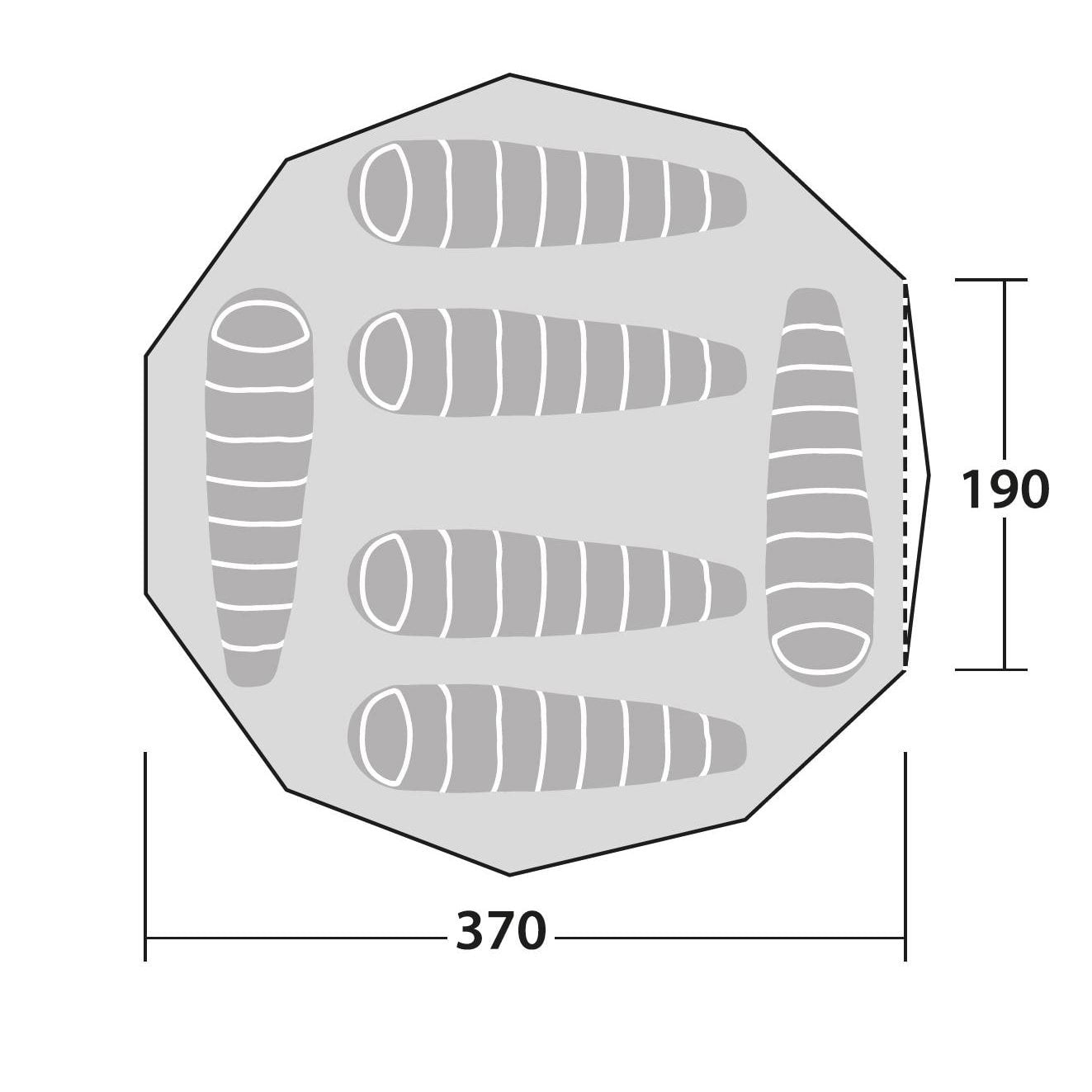 ROBENS tent 6 persons KLONDIKE PRS GREEN