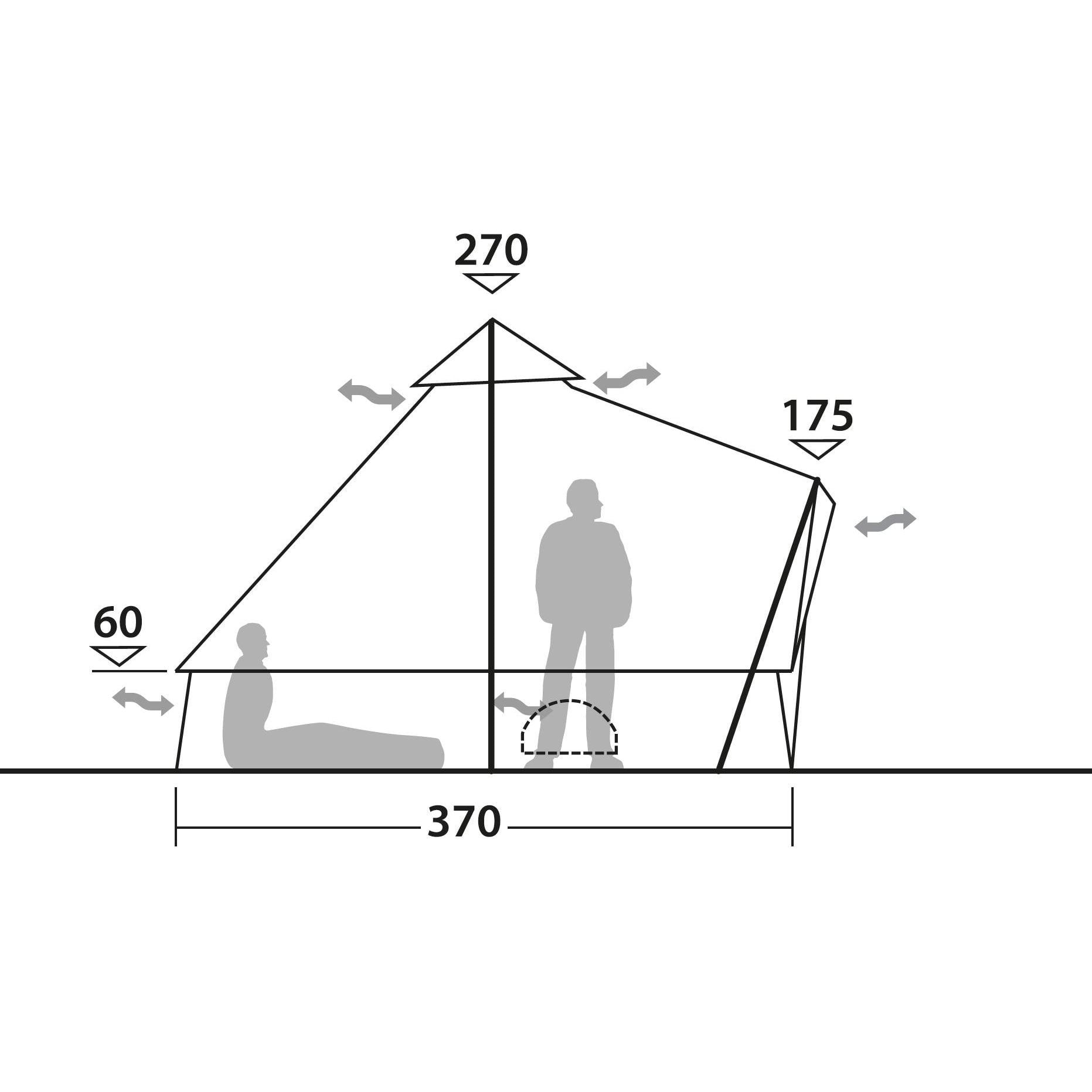 ROBENS tent 6 persons KLONDIKE PRS GREEN
