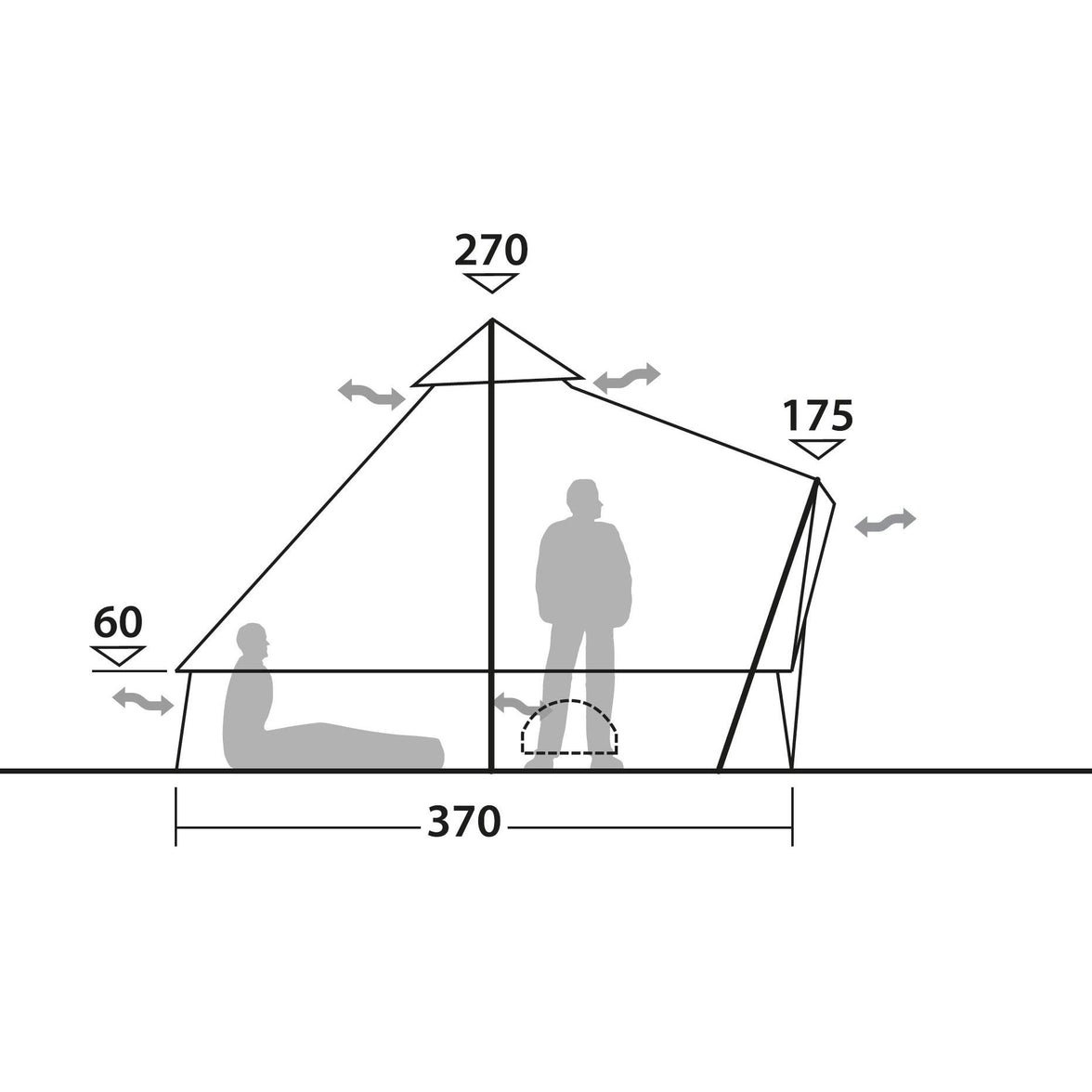 ROBENS tent 6 persons KLONDIKE PRS GREEN