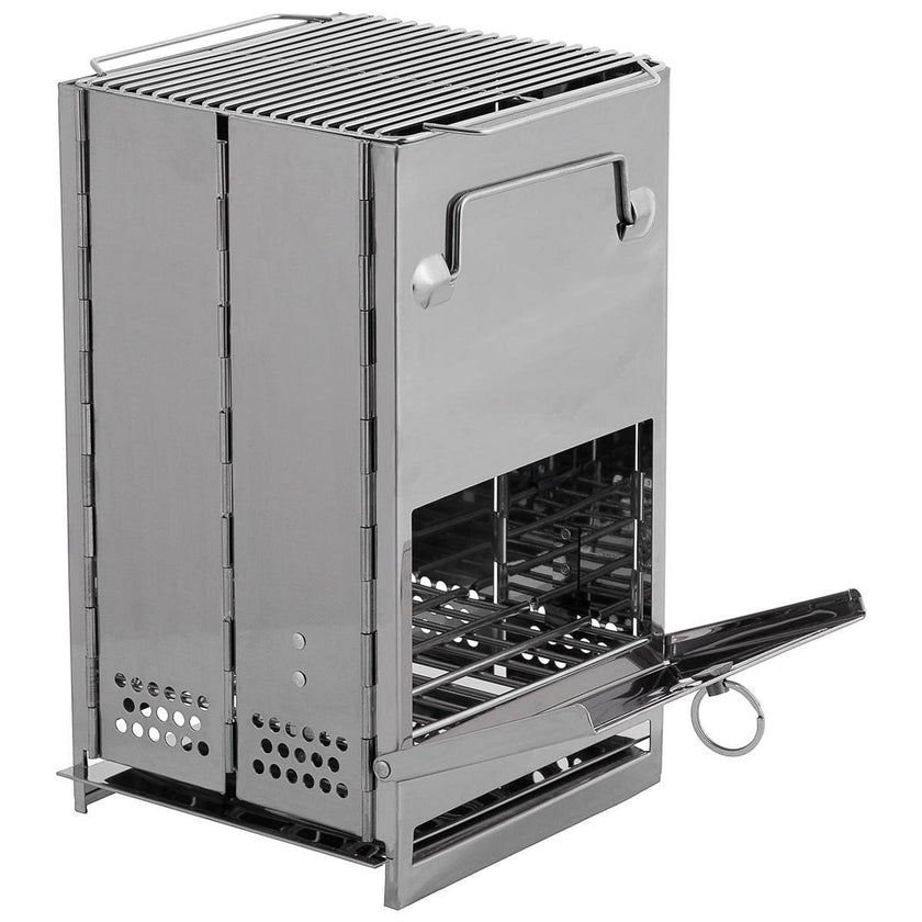 FOX Outdoor rocket Stove medium foldable STAINLESS STEEL