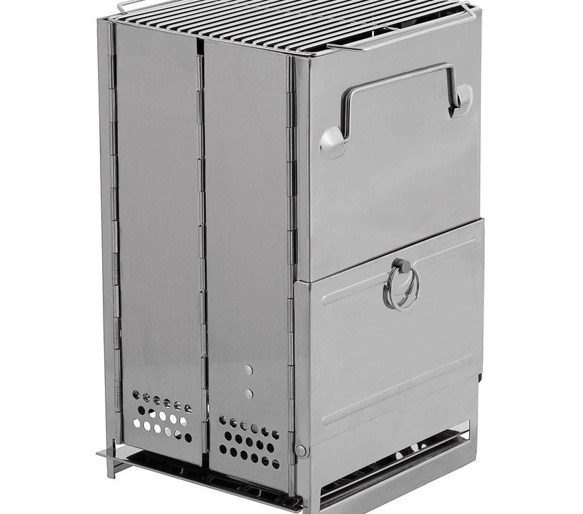 FOX Outdoor rocket Stove medium foldable STAINLESS STEEL