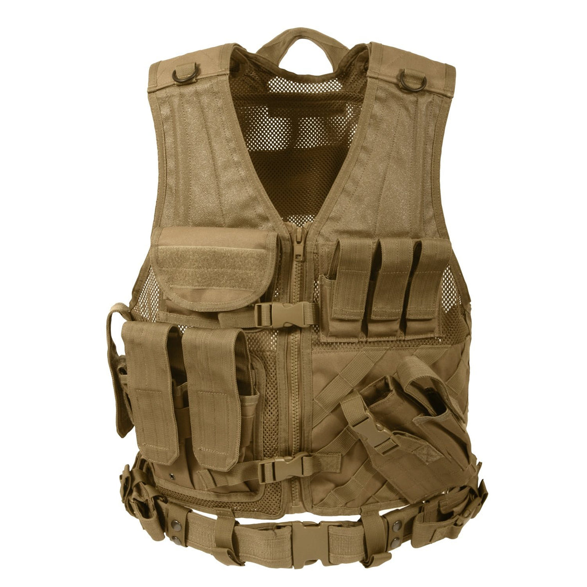 ROTHCO USMC tactical vest CROS DRAW OLIVE DRAB OVERSIZED