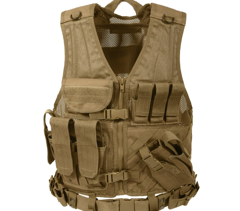 ROTHCO USMC tactical vest CROS DRAW OLIVE DRAB OVERSIZED