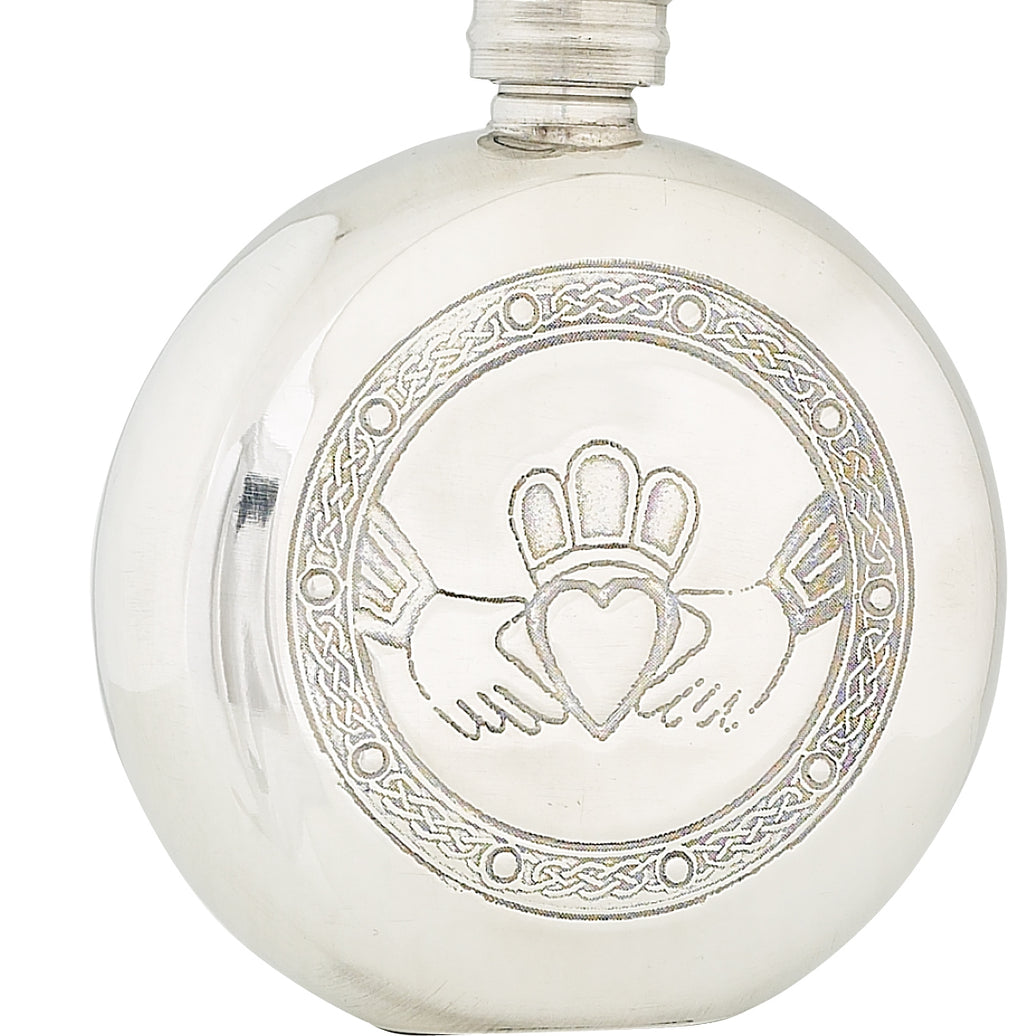 6oz Claddach Pewter Flask