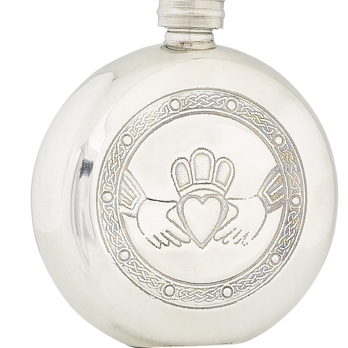 6oz Claddach Pewter Flask