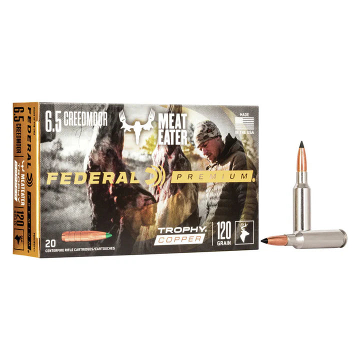 Federal Premium Trophy Copper 6.5 Creedmoor 120 Grain