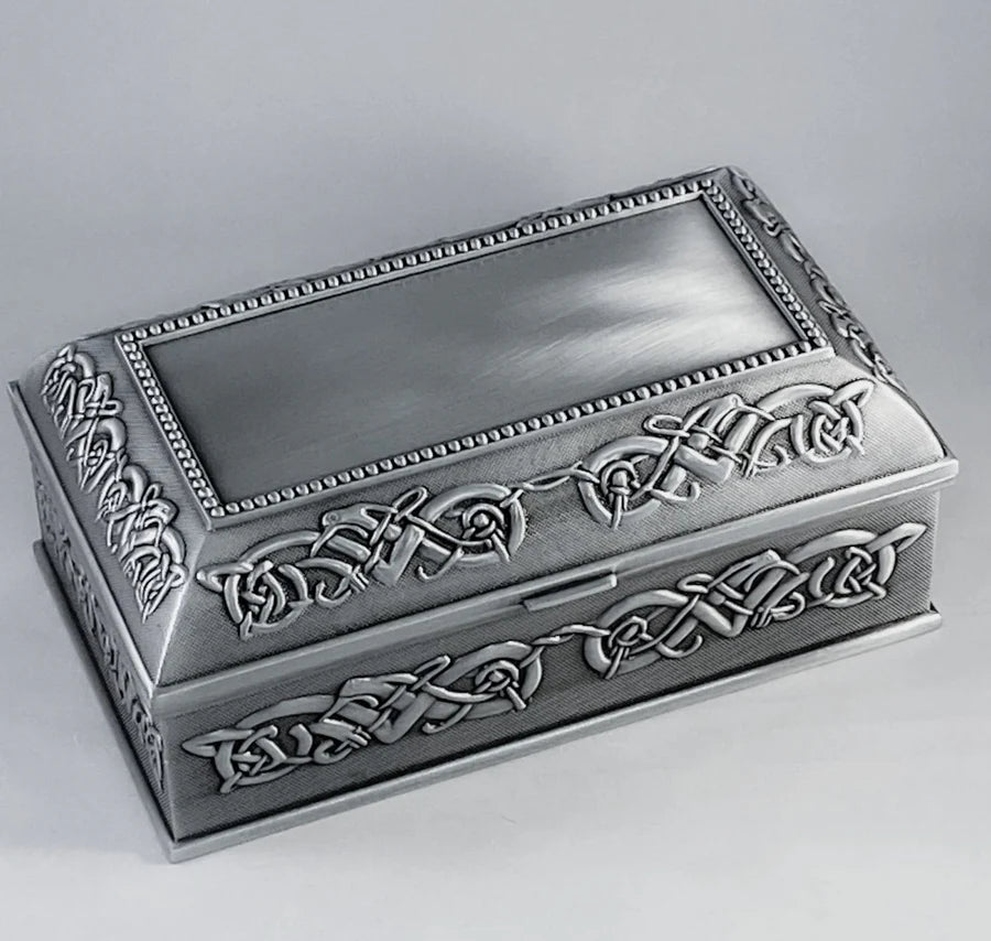 Mullingar Pewter Jewellery Boxes - Mom Design, Claddagh or Plain for Engraving