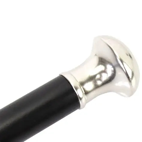 Silver Plated Knob Handle Dress Cane