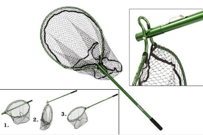 Snowbee Folding Game Net rubber mesh