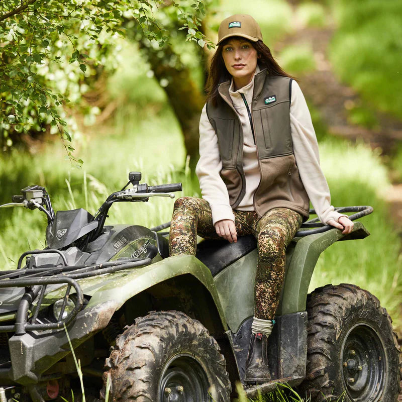 Ladies Hybrid Fleece Vest