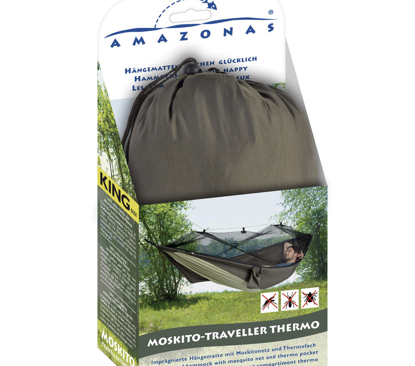 AMAZONAS hammock MOSKITO TRAVELLER THERMO GREEN