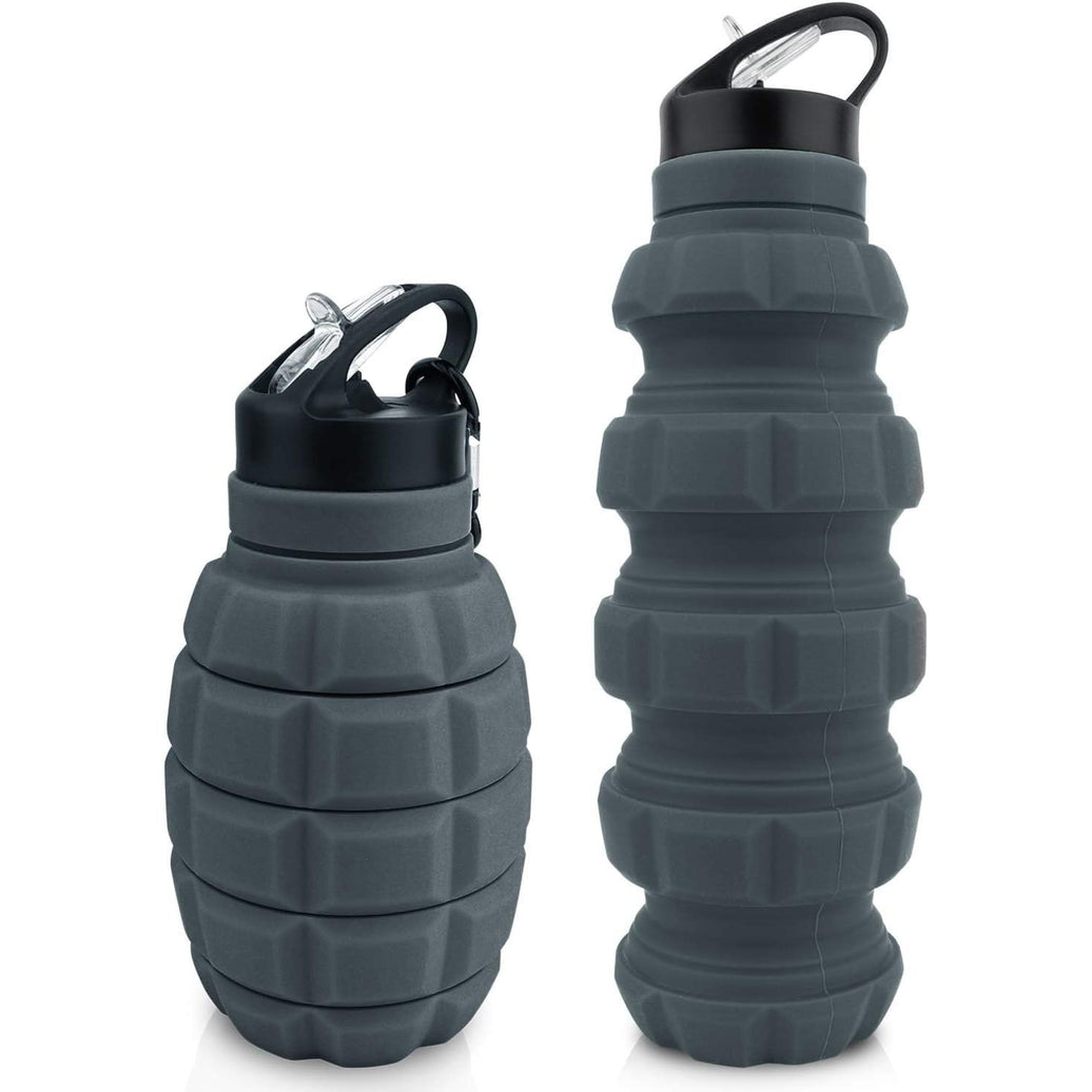 CALIBER GOURMET bottle GRENADE Colapsible 580 ml GREY