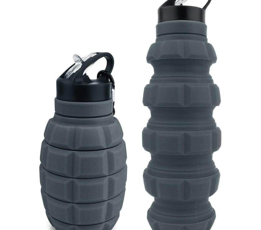 CALIBER GOURMET bottle GRENADE Colapsible 580 ml GREY