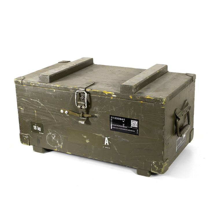 Used SWISS Wooden Box Used, from Swiss army.