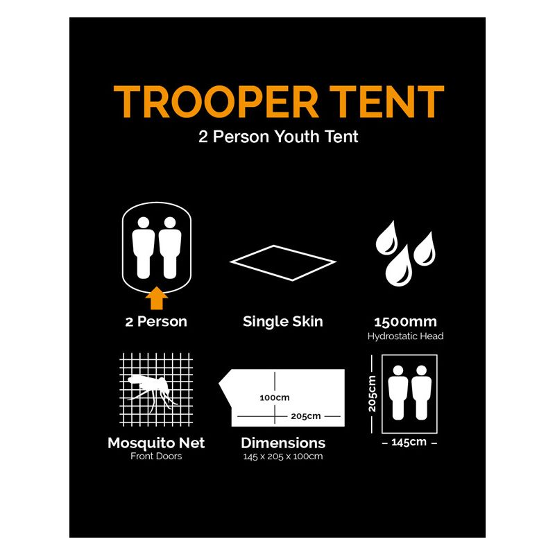 KOMBAT TROOPER Tent for 2 Person BTP