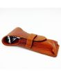 Parker LP3 Saddle Leather Safety Razor Case - Brown