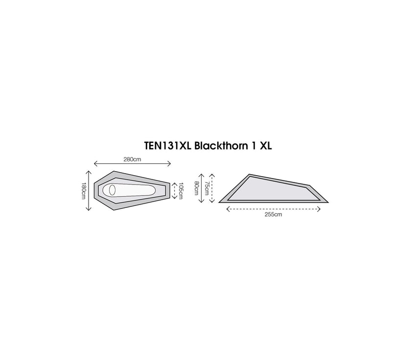 HIGHLANDER tent BLACKTHORN XL 1 Person RED
